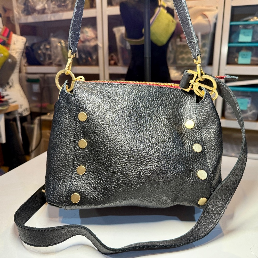 Hammitt black leather satchel bag- Bryant Med